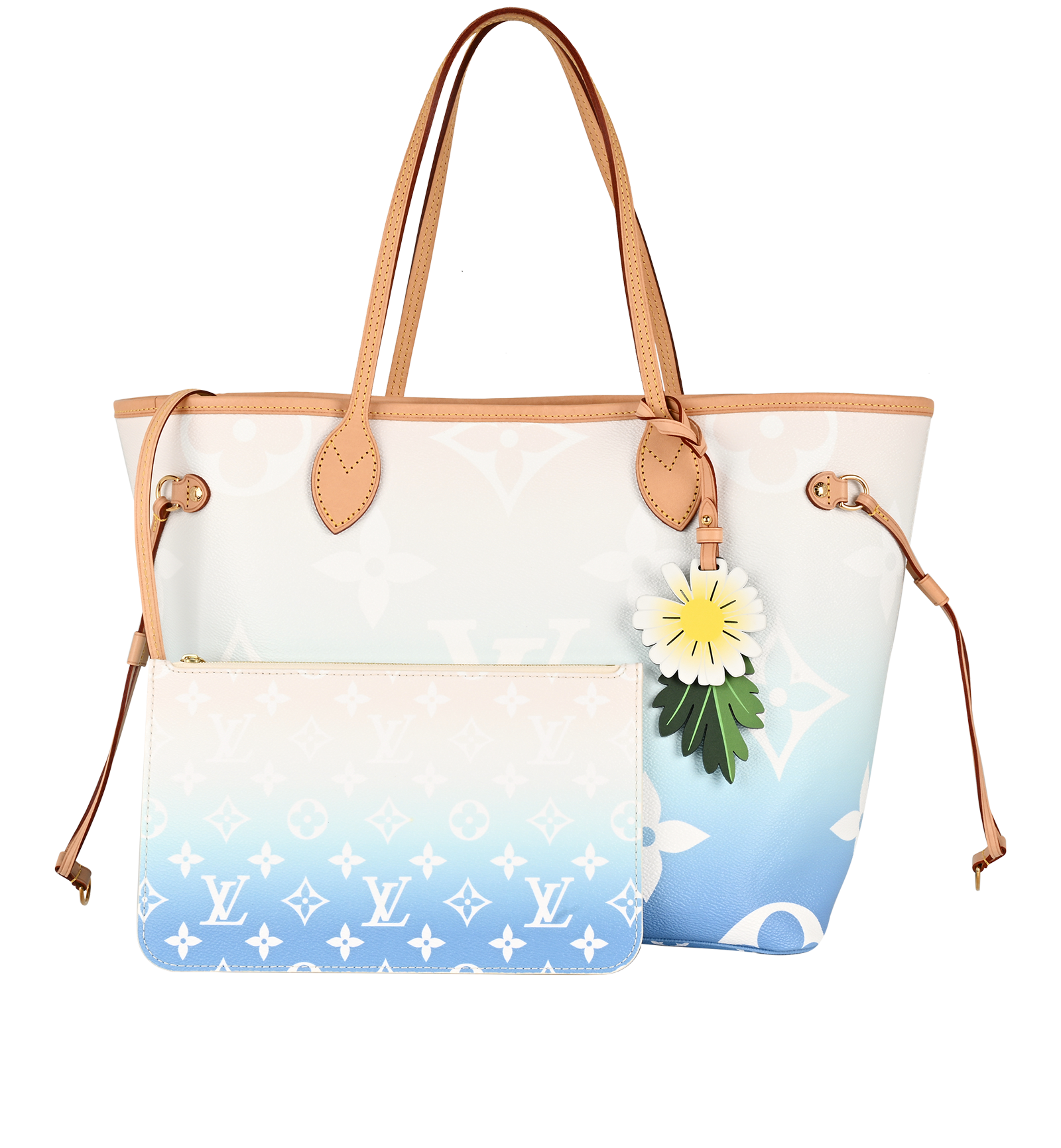Neverfull MM By The Pool, &pound;1,900, Handbags, Blue/White, Canvas, Other view